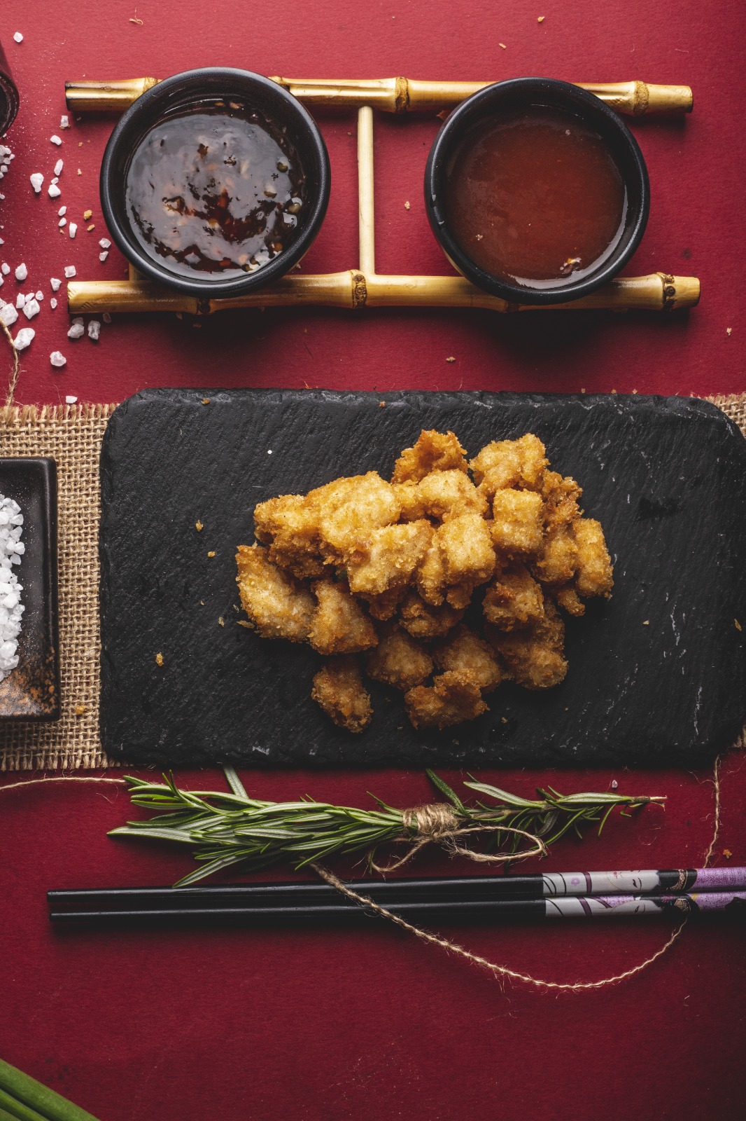 Arranged Food and Objects