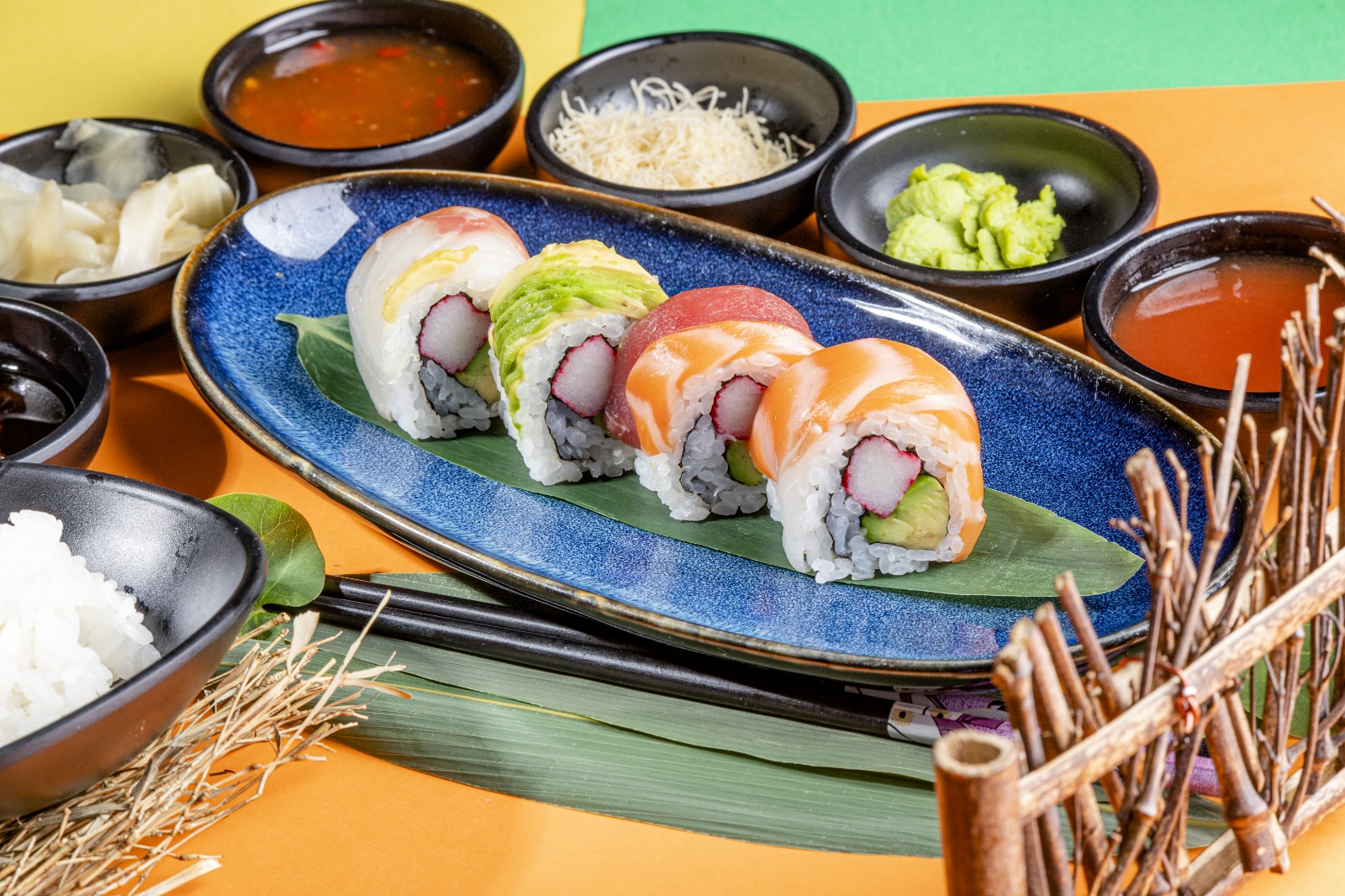 Arranged Food and Objects