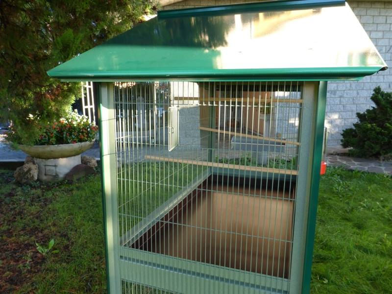Miniatura: Voliera Rettangolare 100 x 50 x 175H Divisa in 2