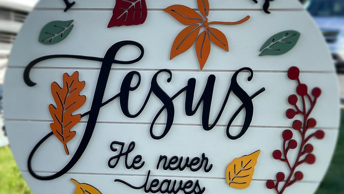 Fall For Jesus Door Hanger 