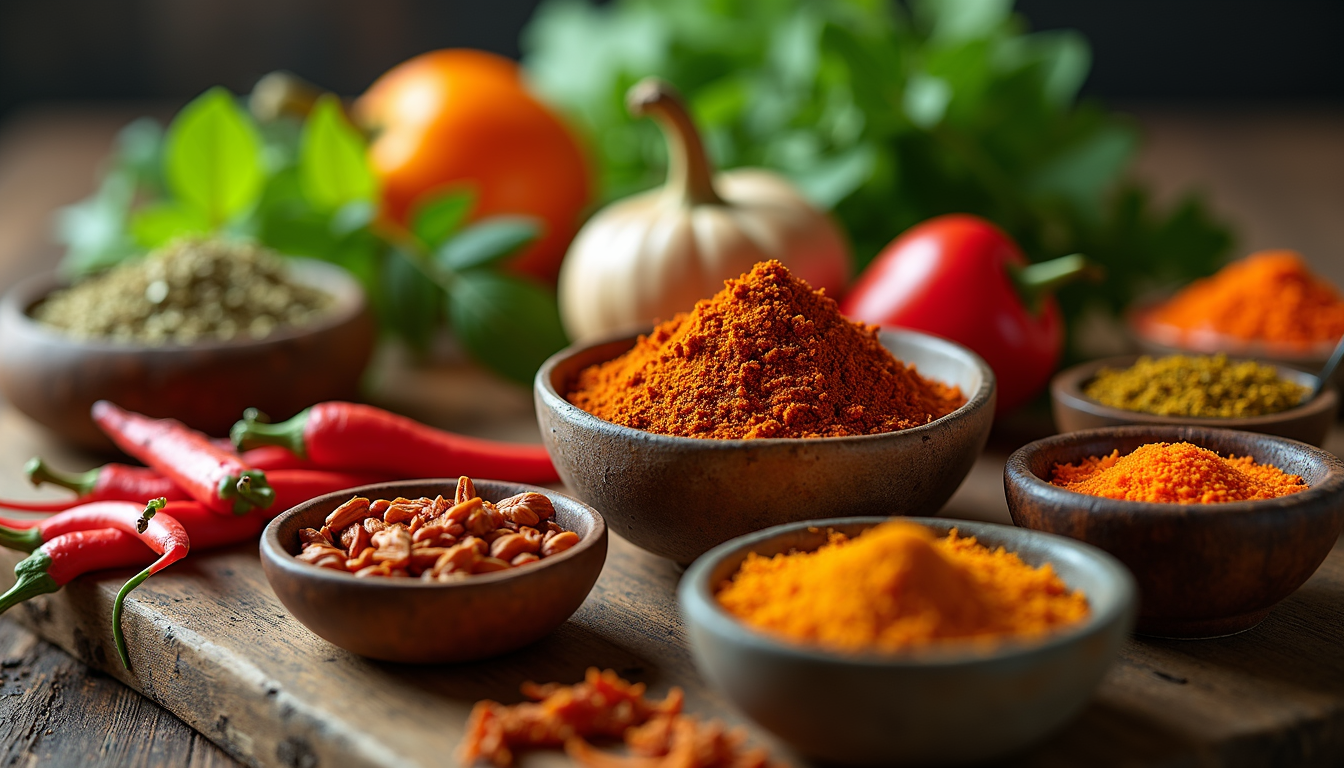 Arranged Food and Objects