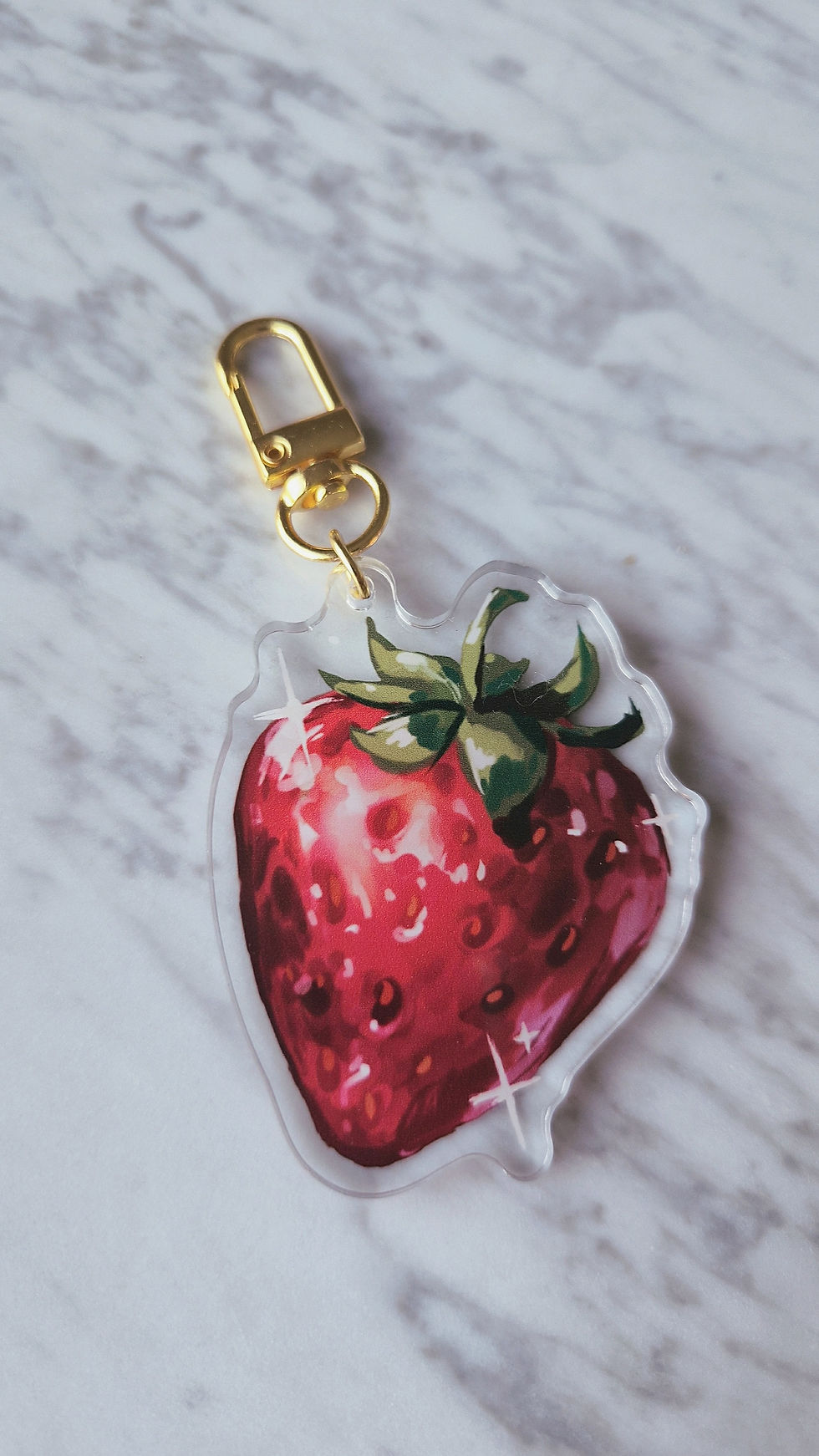 Thumbnail: Strawberry Acrylic Keychain - 2.5" [C30]