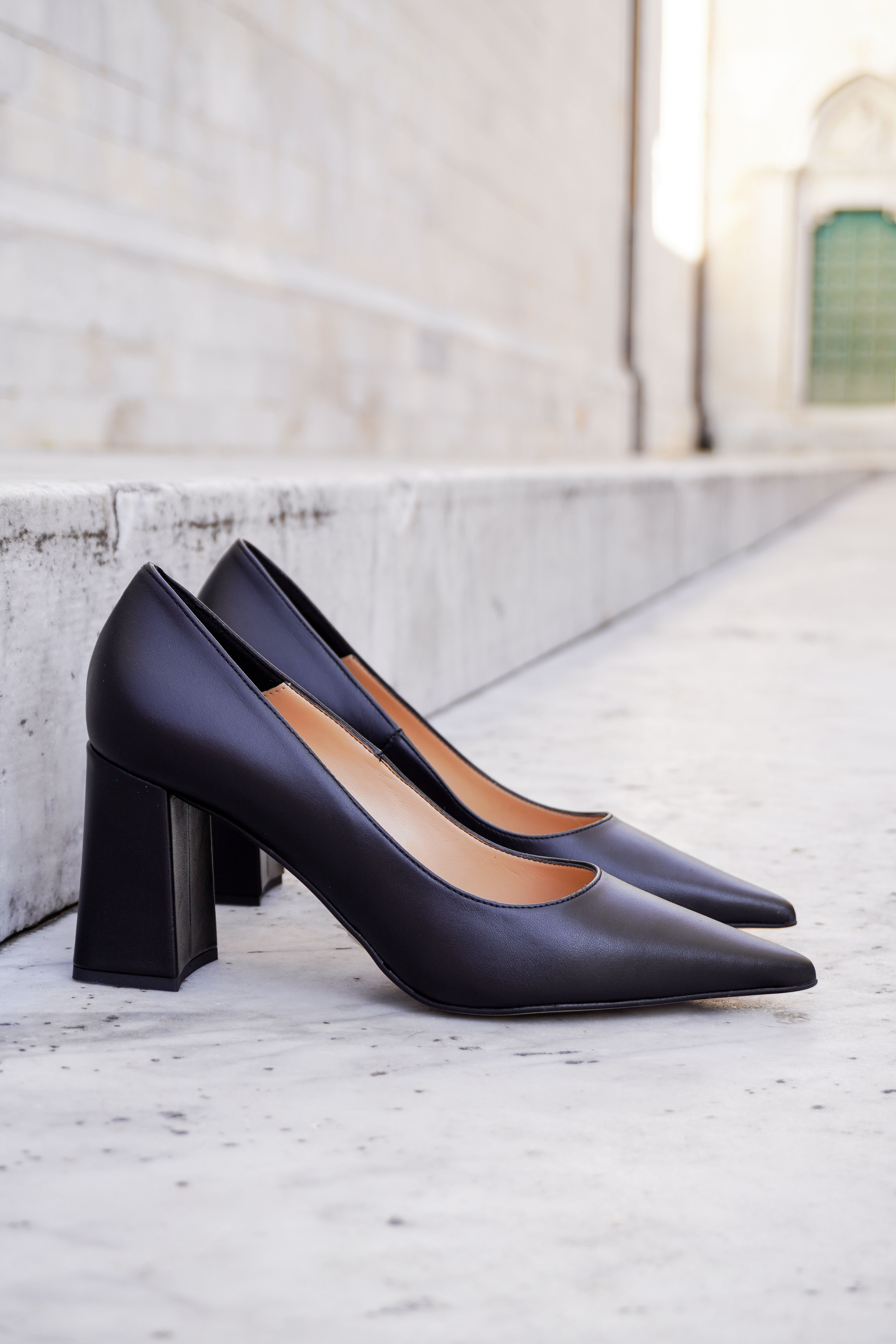 Billie scarpe con tacco in pelle_vista laterale