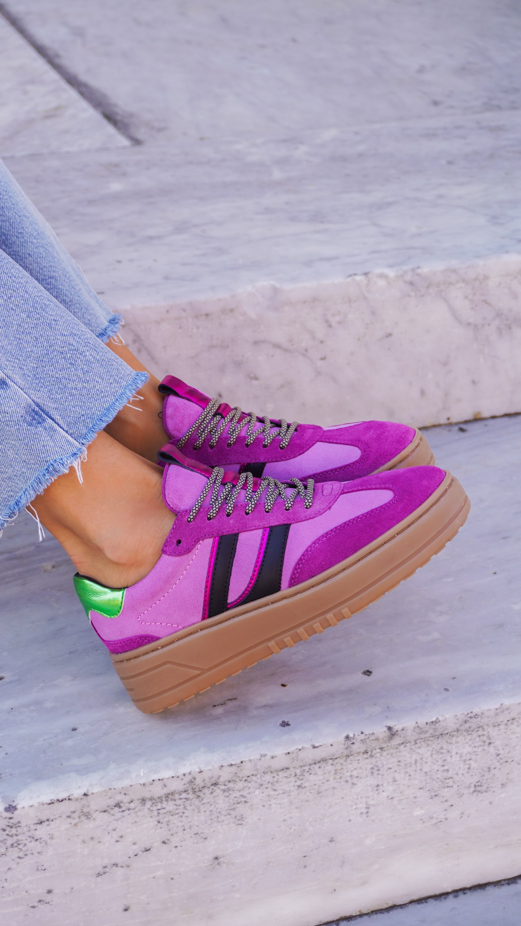 LAGOS | Sneakers viola in pelle