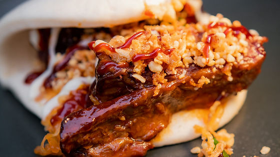 Slow braised pork belly Bao