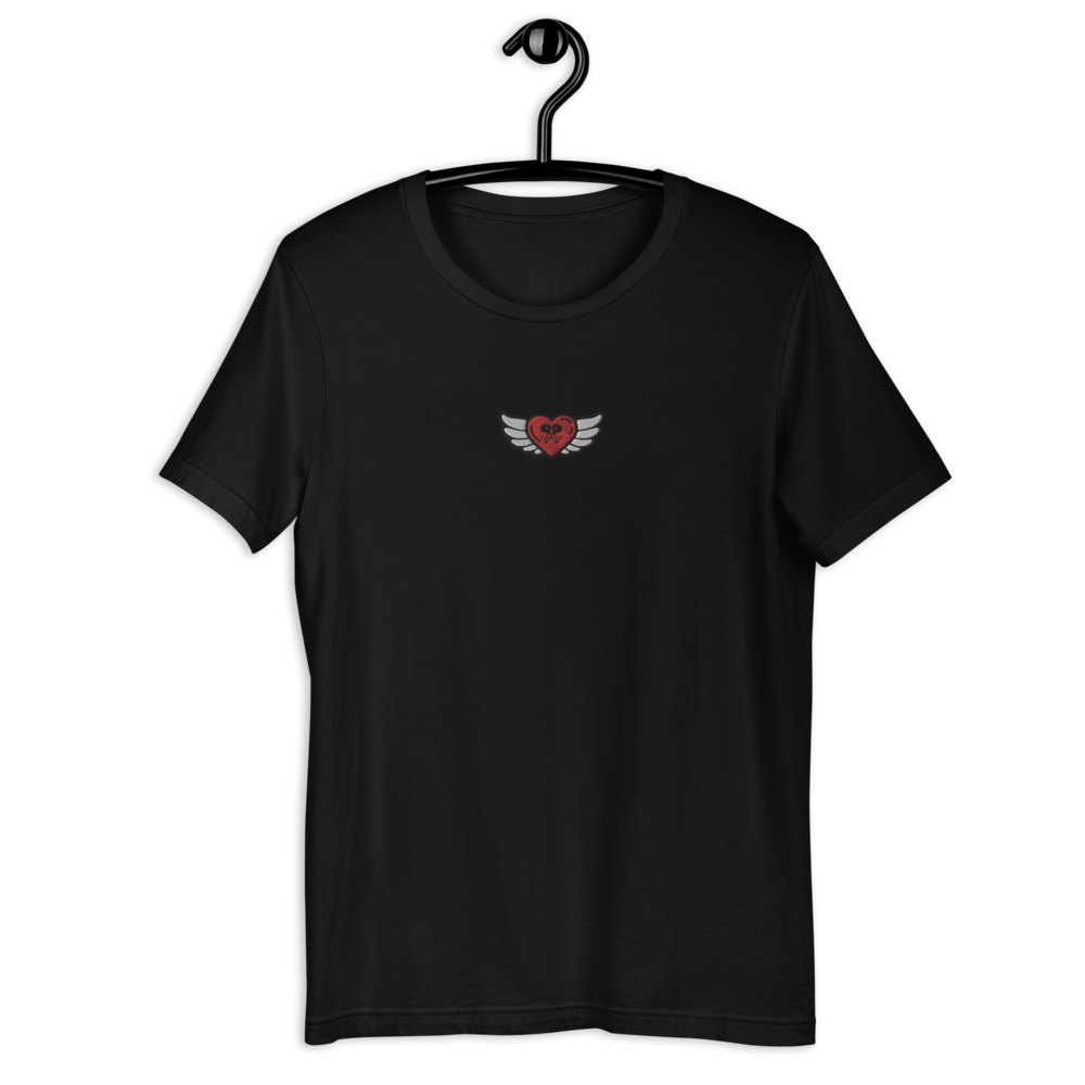 Embroidered Heart Unisex T-Shirt