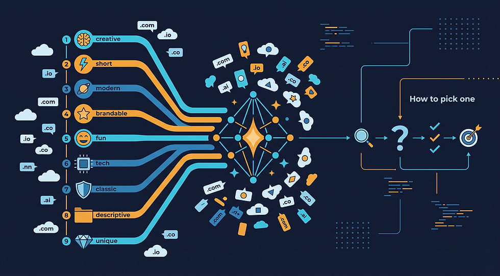 Cool Domain Names: 9 Styles, 60+ Ideas and How to Pick One
