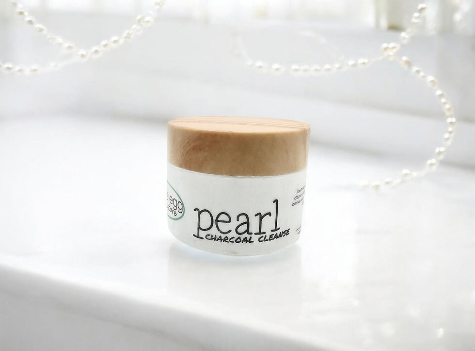 Thumbnail: blue egg farmstore tallow cleanser activated charcoal and pearl