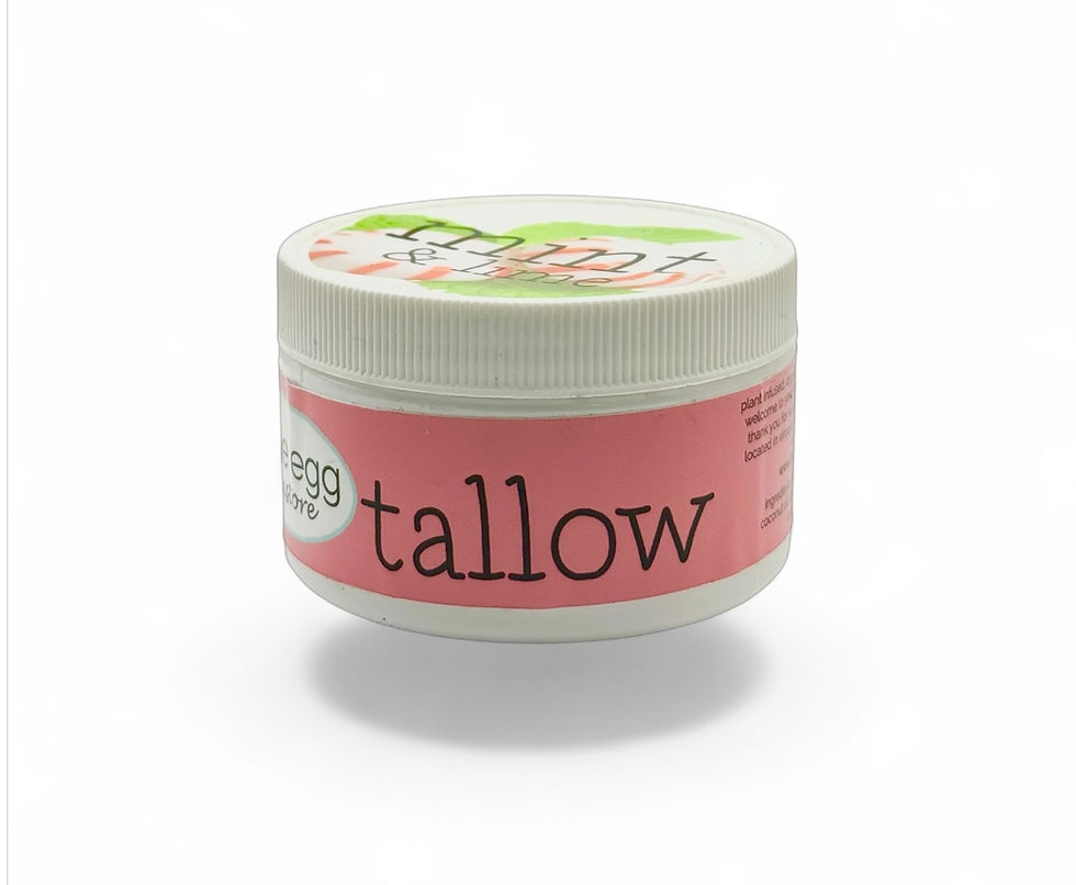 organic whipped tallow: mint & lime