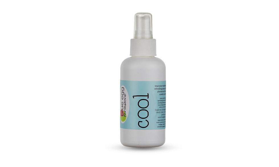 blue egg farmstore botanical cool sunburn spray