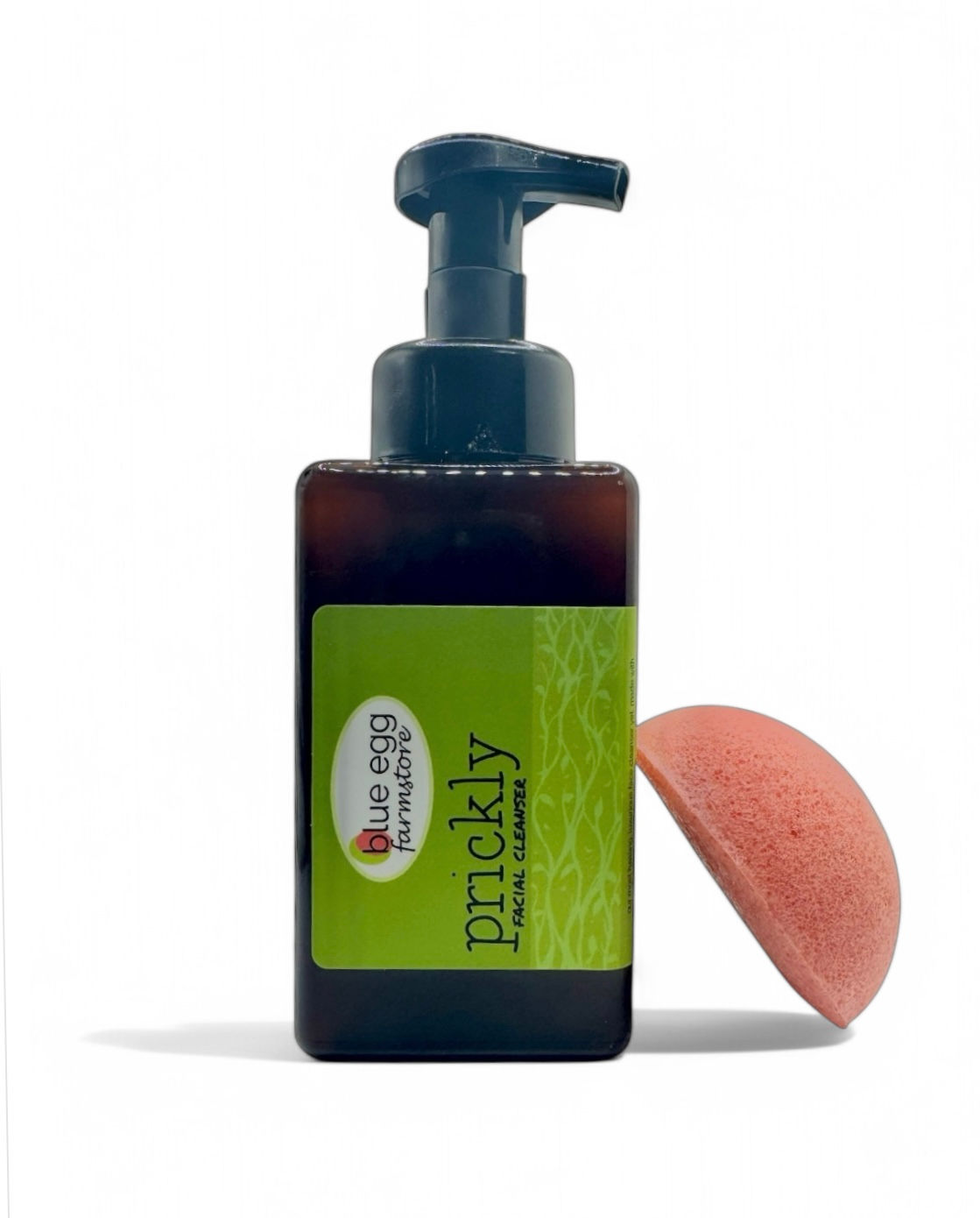 prickly foaming cleanser with konjac sponge