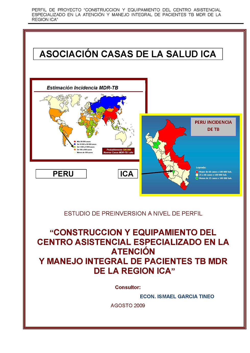ASOCIACIÓN CASAS DE LA SALUD ICA
