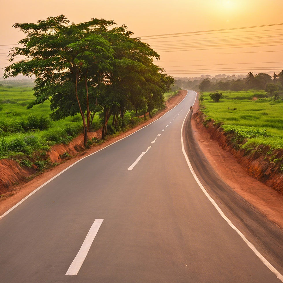 Kollur road view towards exit No.02