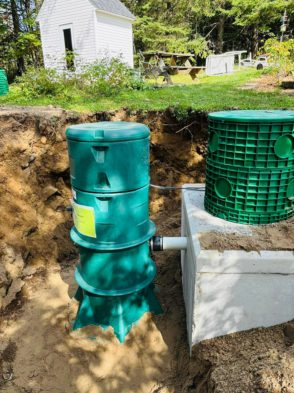 Photo d'une installation septique - Réalisation de Norco Excavation
