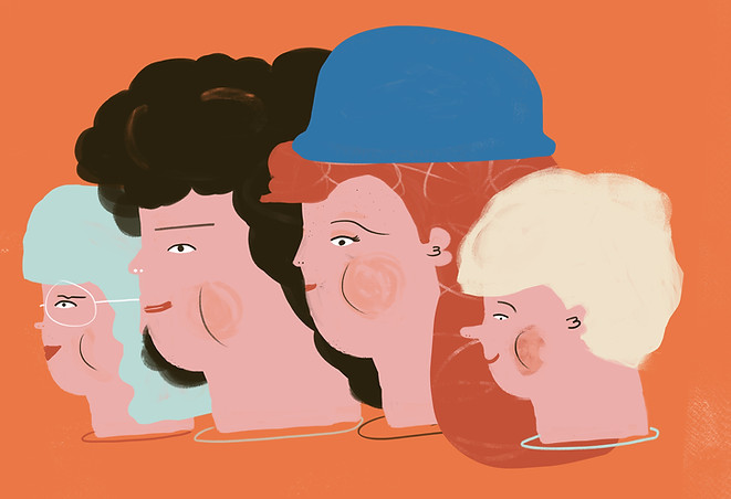 illustriert Familie