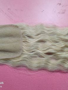 Blonde Swiss Lace Closure | Wavy