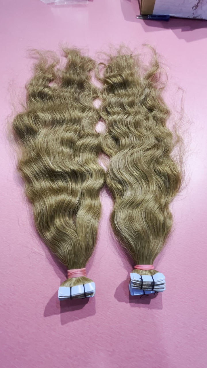 Tape in Hair Extensions Honey Blonde Color