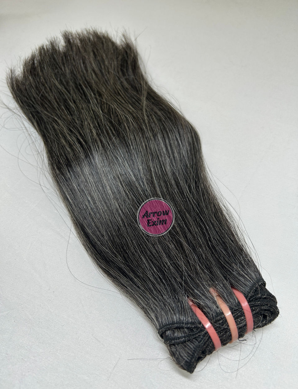 Double Drawn Grey Straight Human Hair Bundles – 100% Raw Virgin Hair Extensions