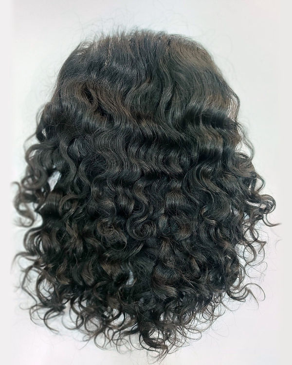 Human Hair Lace Closure Wig - Straight, Wavy or Curly — view 3