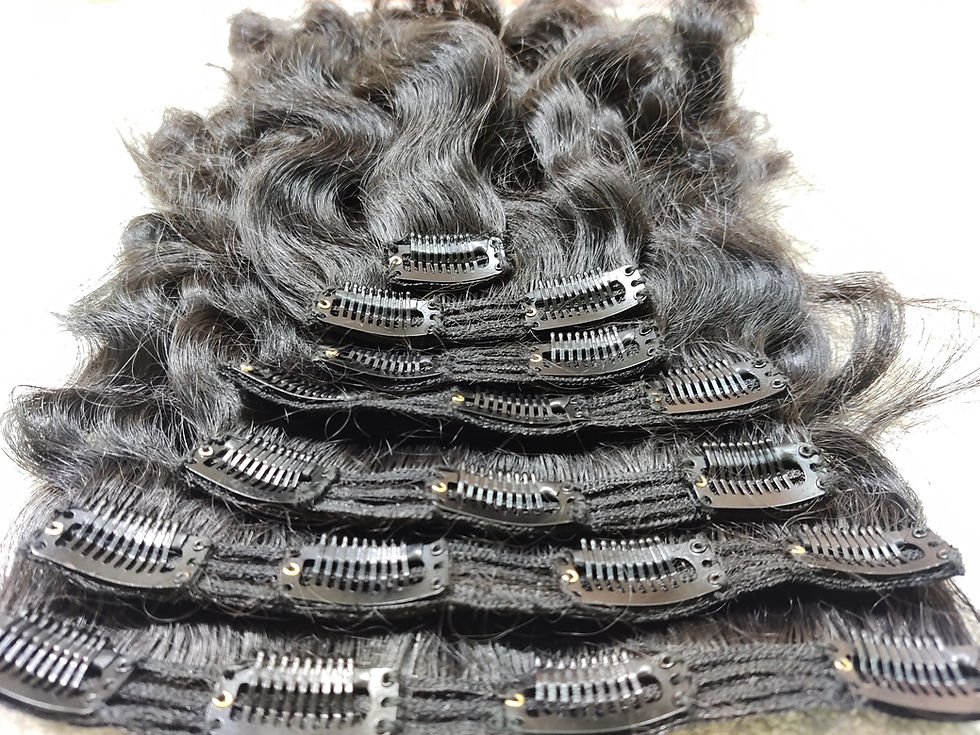 Clip In Hair Extensions Full Head Natural As Human Real Long Thick