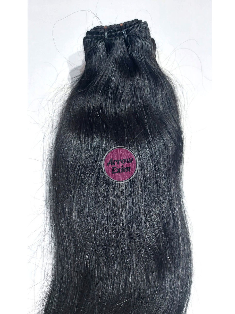 Jet Black Raw Straight Hair Extensions
