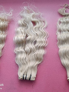 613 Blonde Wavy Human Hair Bundle Deal