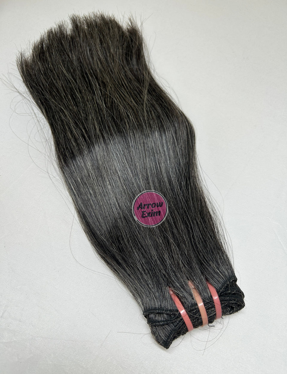 Double Drawn Grey Straight Human Hair Bundles – 100% Raw Virgin Hair Extensions