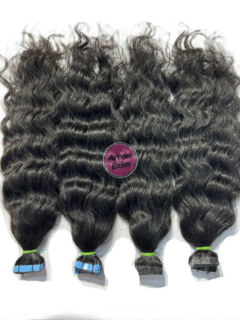 Curly Tape in Human Hair Extensions