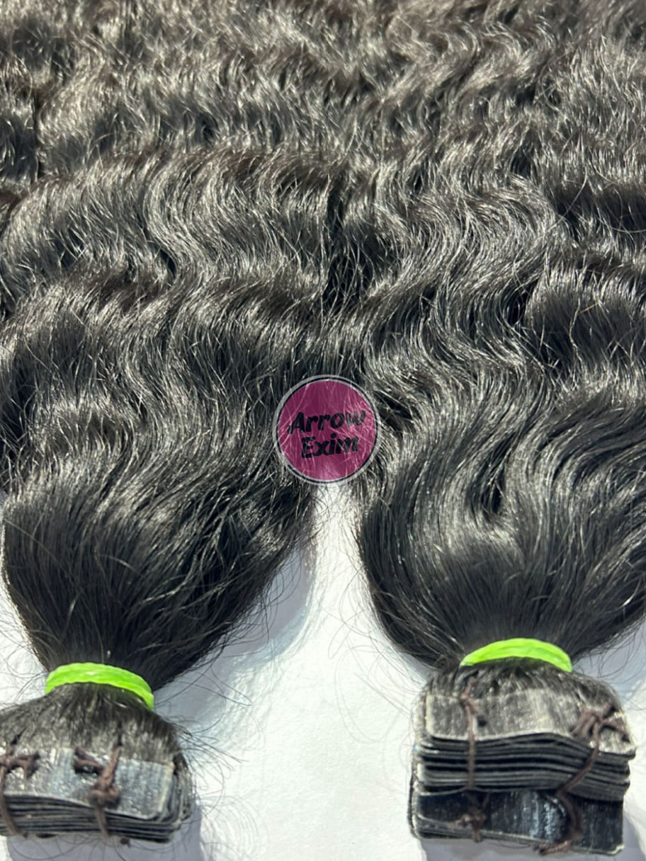Curly Tape in Human Hair Extensions