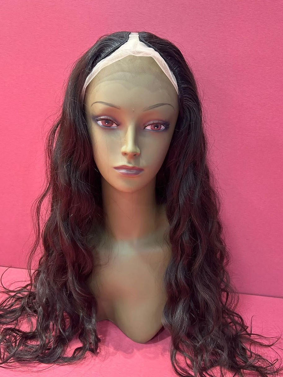 Natural hairline human hair u part wig