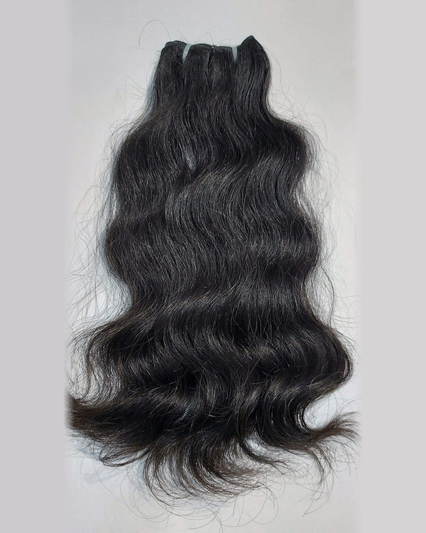 Natural Wave Human Hair 3-Bundle Set - 100 g Bundles, Single Donor — view 2