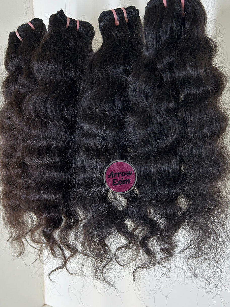 4 Bundle Deal Natural Curly Virgin Human Hair – Double Weft Extensions