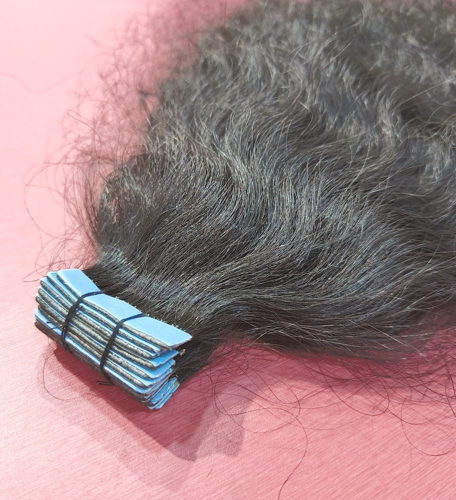 Deep Curly Tape-in Human Hair Extensions
