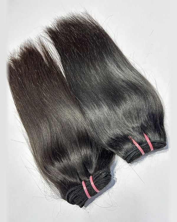 Straight Virgin Hair 4-Bundle Set - Double Weft Human Hair — view 3