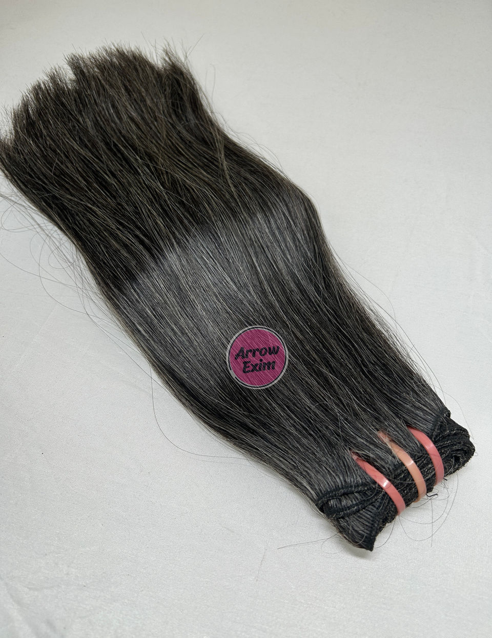 Double Drawn Grey Straight Human Hair Bundles – 100% Raw Virgin Hair Extensions