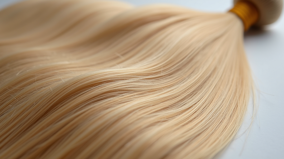 Close-up view of natural human hair strands