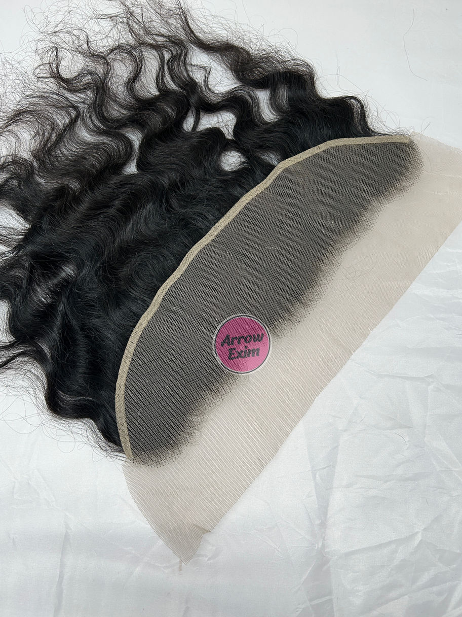 13x6 Swiss Lace Frontal – Curly Remy Human Hair with Baby Hair