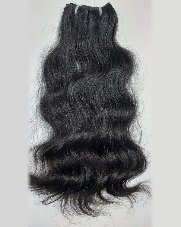 Natural Wave Human Hair 3-Bundle Set - 100 g Bundles, Single Donor