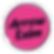 Arrow Exim logo inside a pink circle with white border and black background.