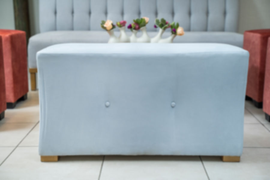 Otoman Rect. Azul Gris #2328