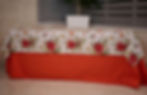 Thumbnail: Mantel rect. 95x55.50 crema/flor pascua N #3204