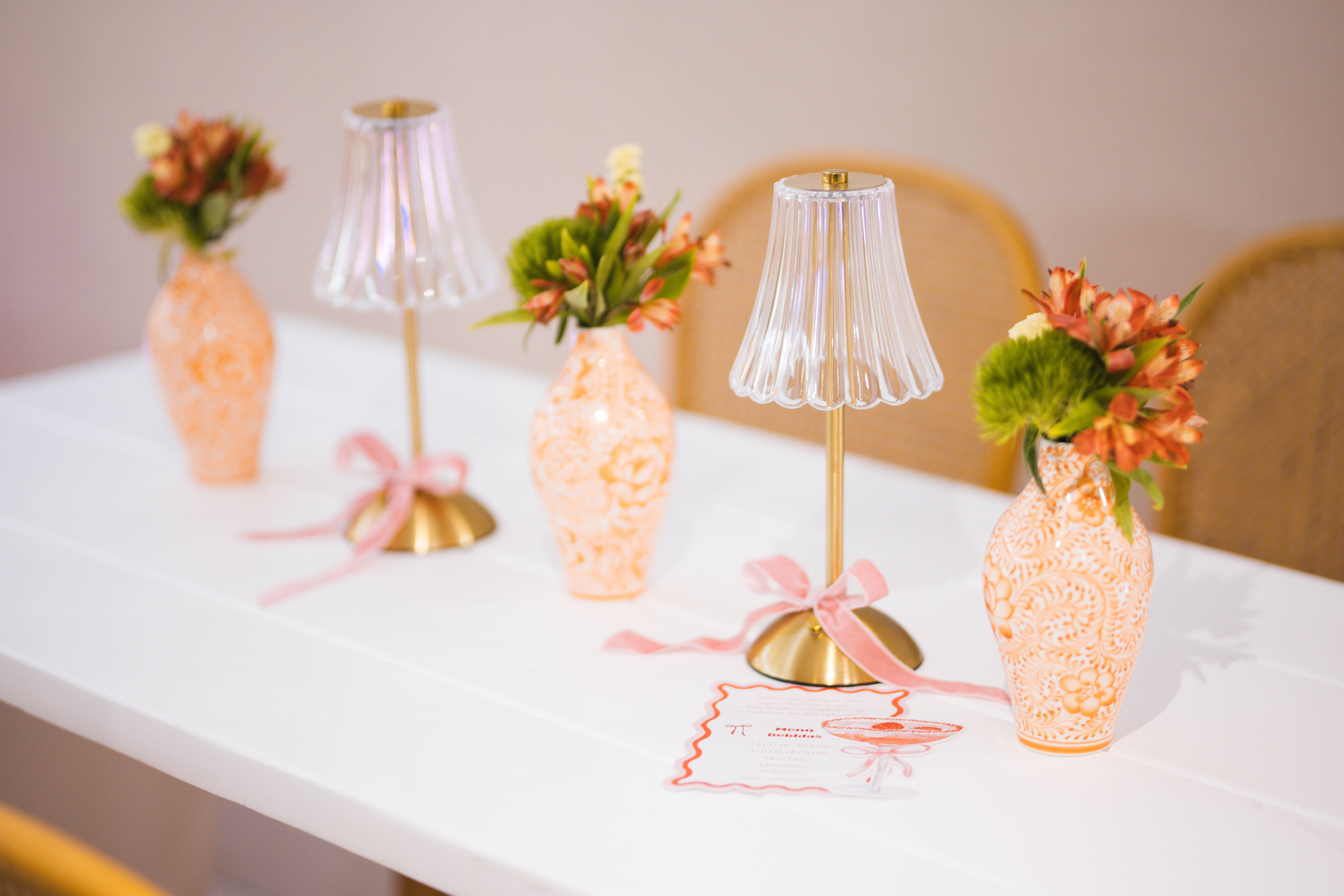 Lampara Deco pedestal dorado 4.3 x 12