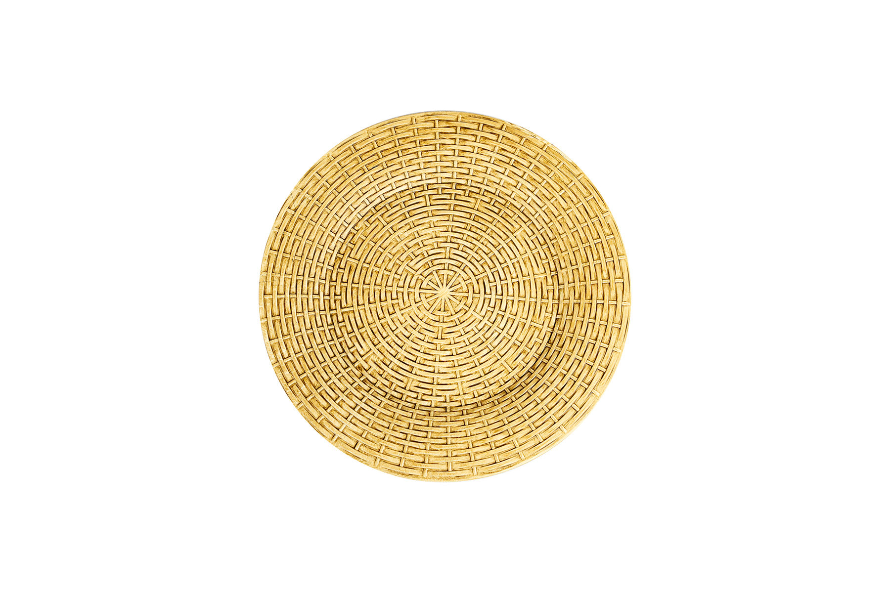 Plato base marron Rafia #3108