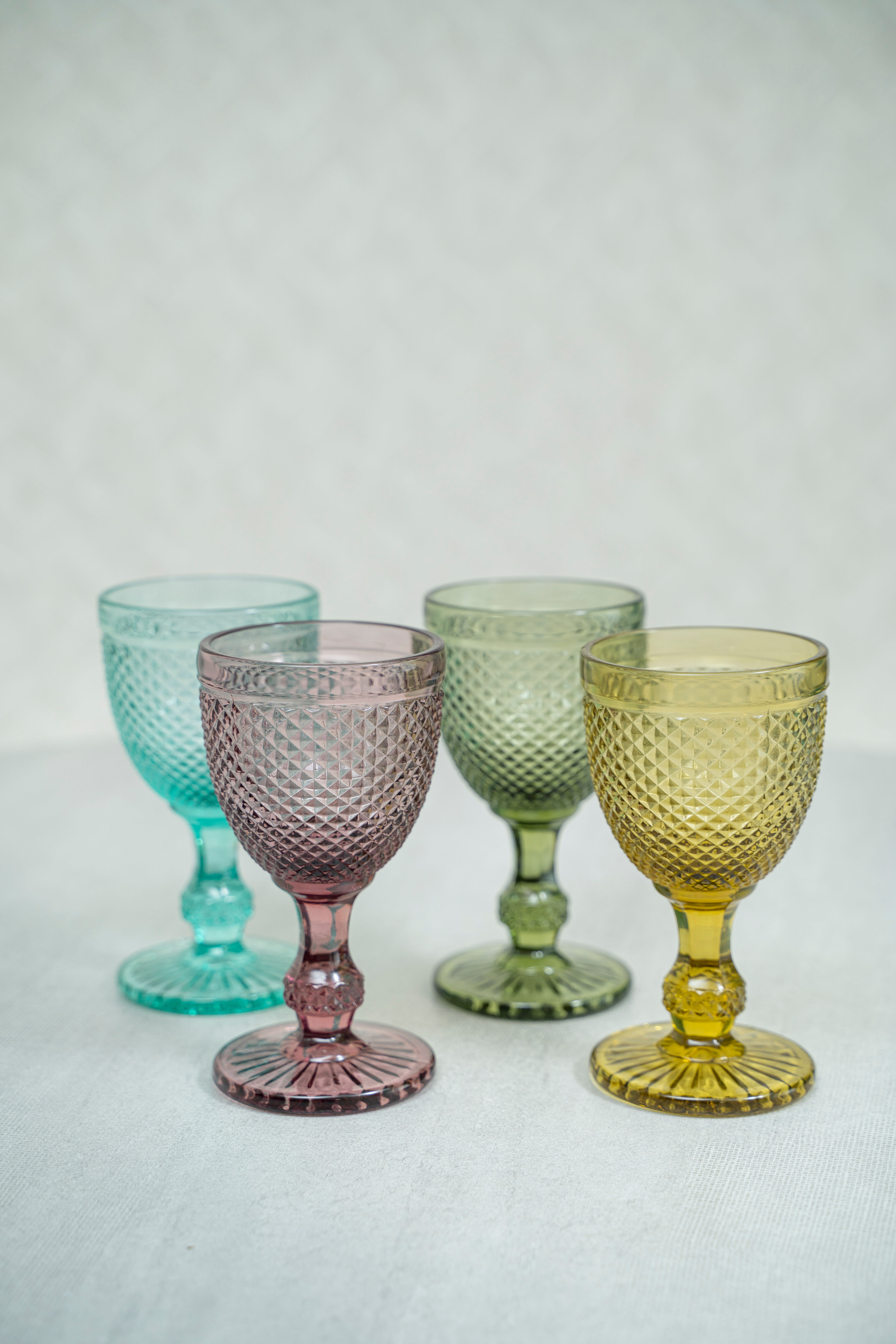 Copa Vino Martillada 11.5 Turquesa/Ambar/Pupura/Verde