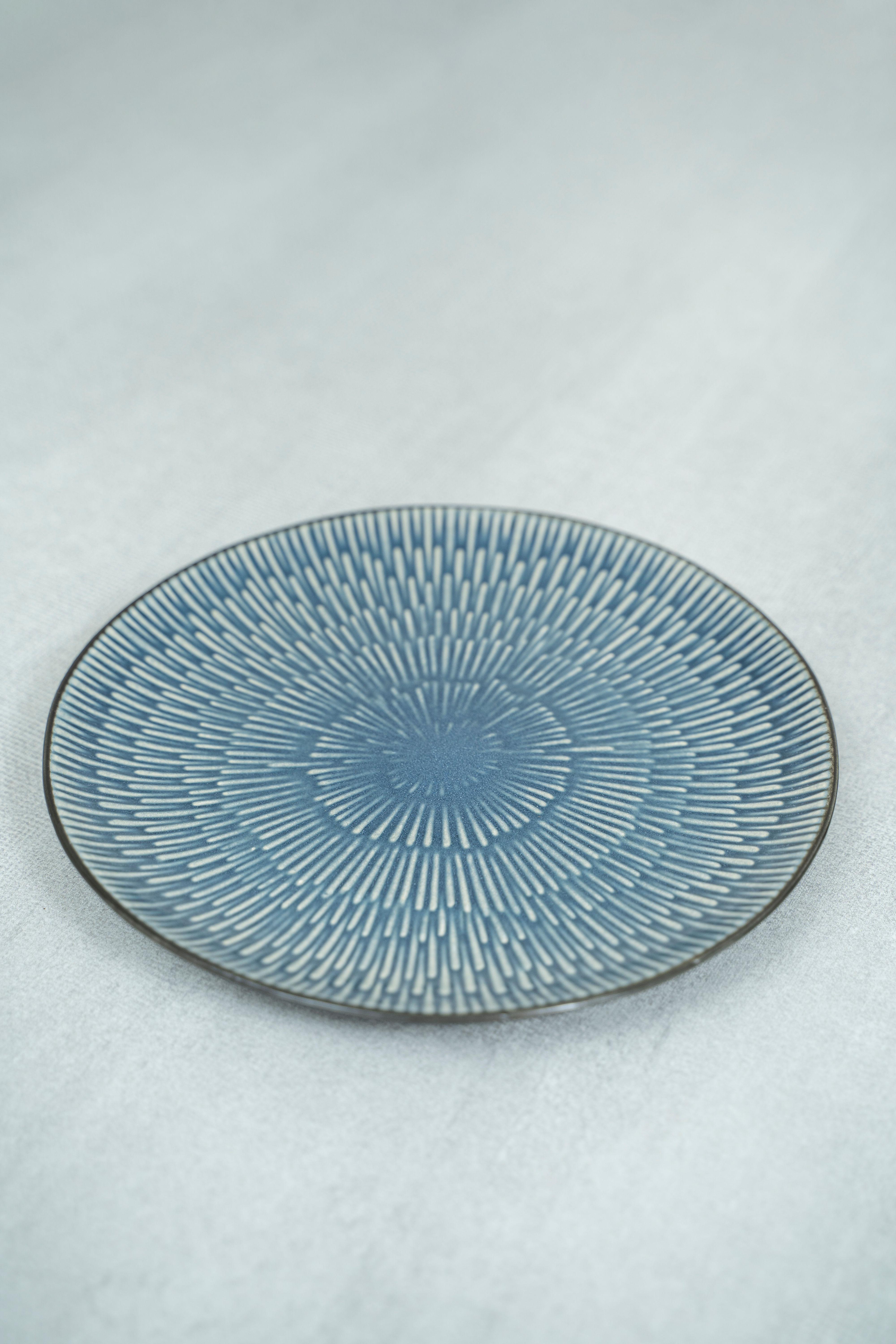 Plato Picadera Postre 8.5" esmaltado Azul #2898