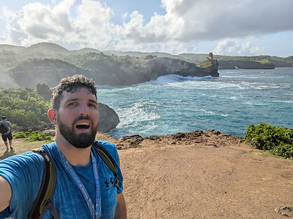 Traveler gasps at enchanting beauty near Broken Beach in Nusa Penida, Indonesia, by GoodShiz
