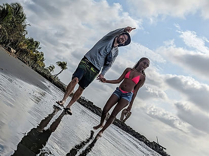 Romantic couple stares in awe at amazing sight in Moñitos, Colombia, by GoodShiz