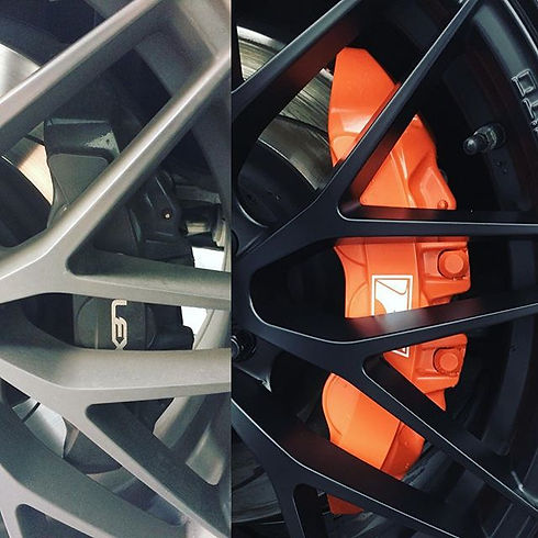 Stand out from the crowd! 🍊🍊🍊 Enquire today about our Brake Caliper painting service --