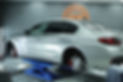 A gloss silver BMW prior to being convertedt to a satin finish using PPF