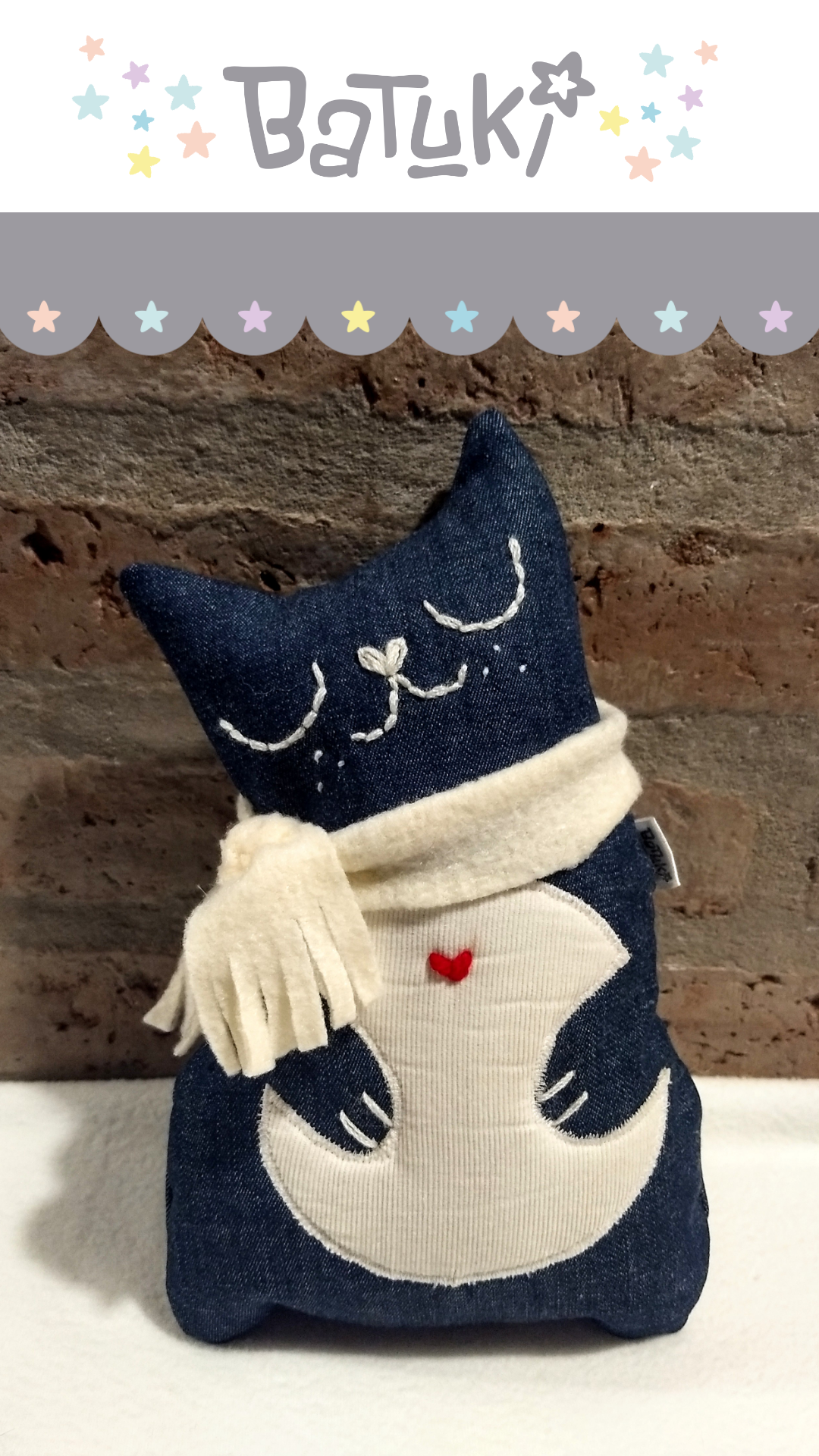 GATITO REMOLÓN (medidas aprox 24x15cm)